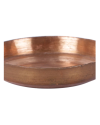 Copper Metal Diya Plate Copper Metal Diya Plate